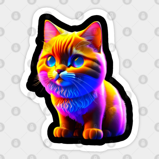 Adorable, Cool, Cute Cats and Kittens 27 Sticker by The Black Panther